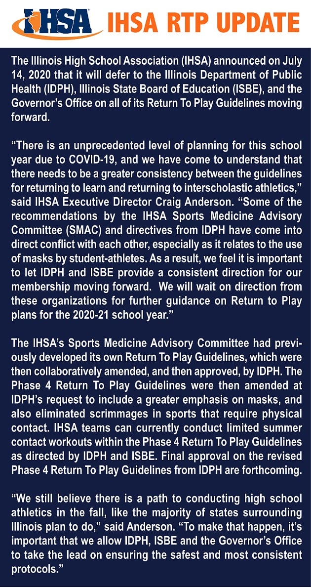 IHSA updated guidelines