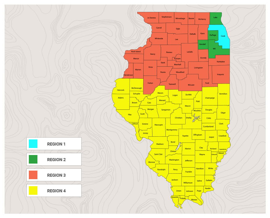 Illinois Region Map